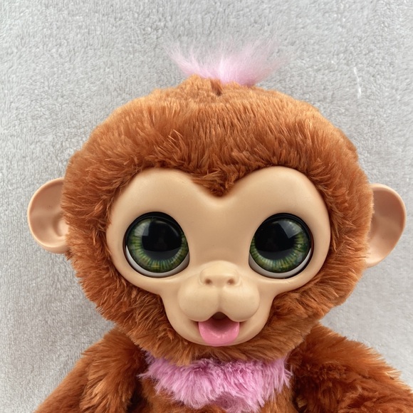 Hasbro Piper Fur Real Interactive Brown Plush Monkey Toy 14” - Picture 4 of 11